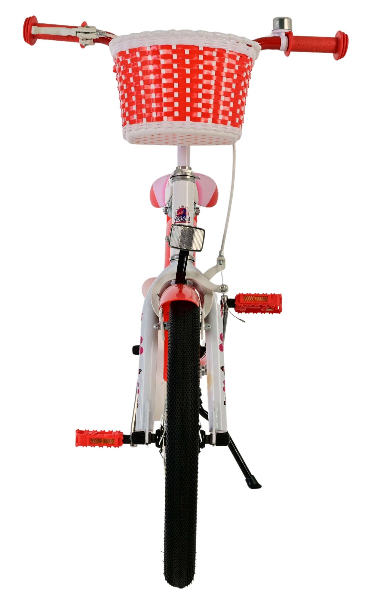 Volare schönes Kinderfahrrad – Mädchen – 18 Zoll – rot weiß