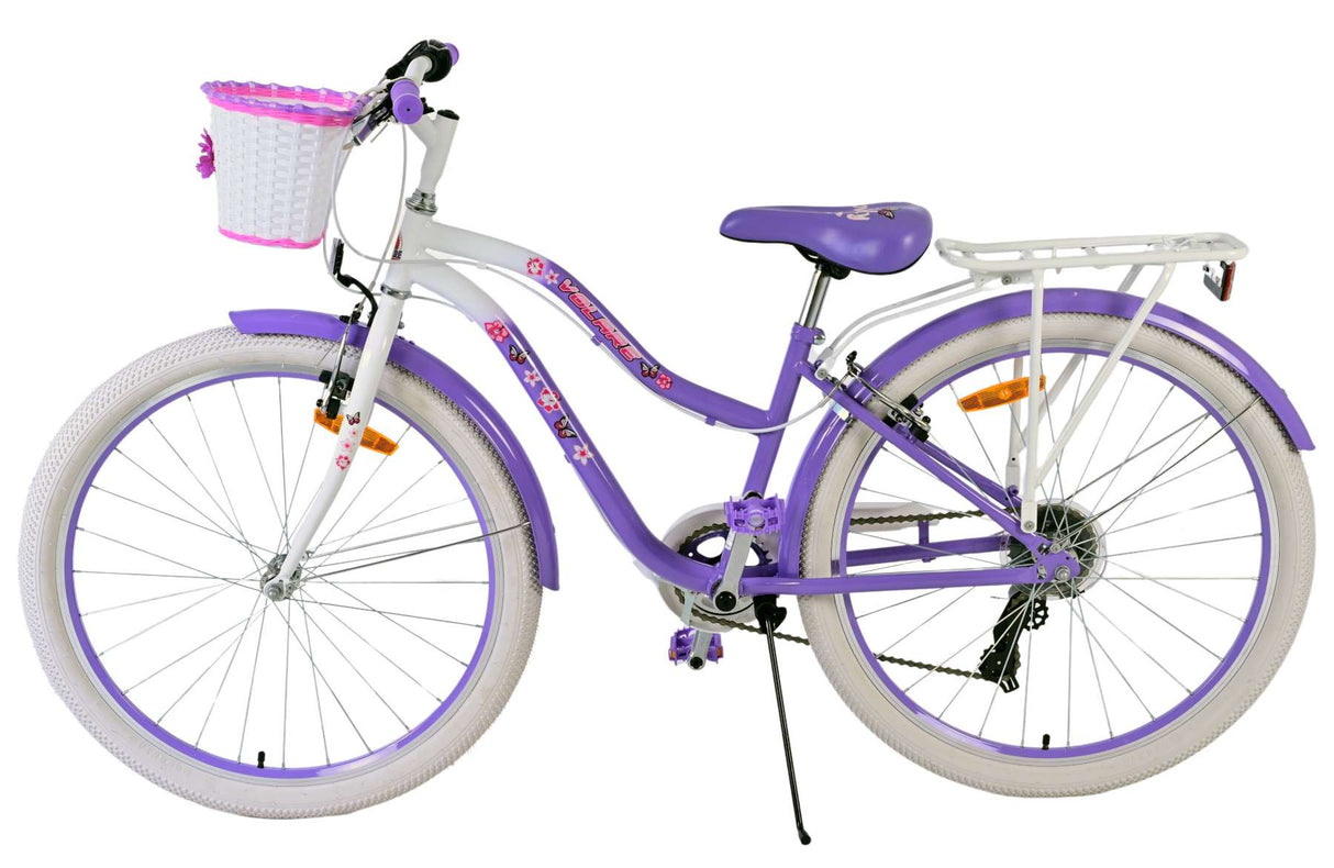 Volare schönes Kinderfahrrad – Mädchen – 26 Zoll – Lila – 7 Gänge