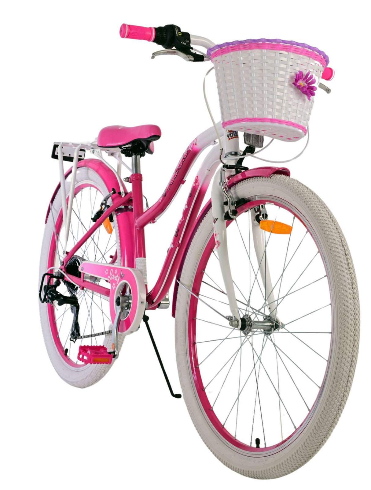 Volare schönes Kinderfahrrad – Mädchen – 26 Zoll – Rosa – 7 Gänge
