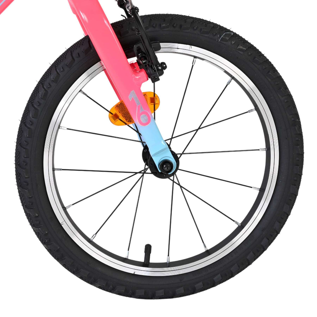 Volare milano kinderfiets - meisjes- 16 inch - roze - twee handremmen