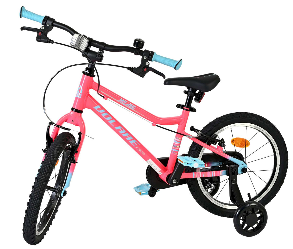 Volare milano kinderfiets - meisjes- 16 inch - roze - twee handremmen