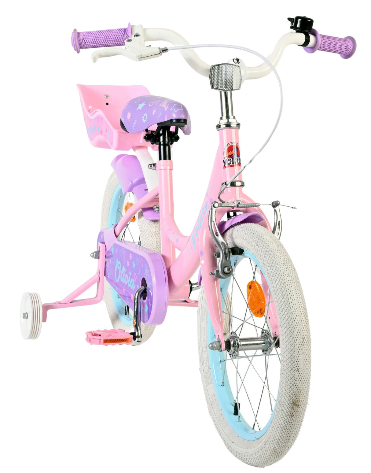 Volare Olivia Kinderfahrrad – Mädchen – 16 Zoll – Rosa