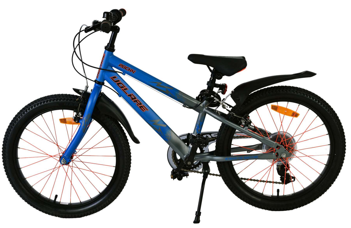 Volare Rocky Kinderfahrrad – 20 Zoll – 7 Gänge – Blau