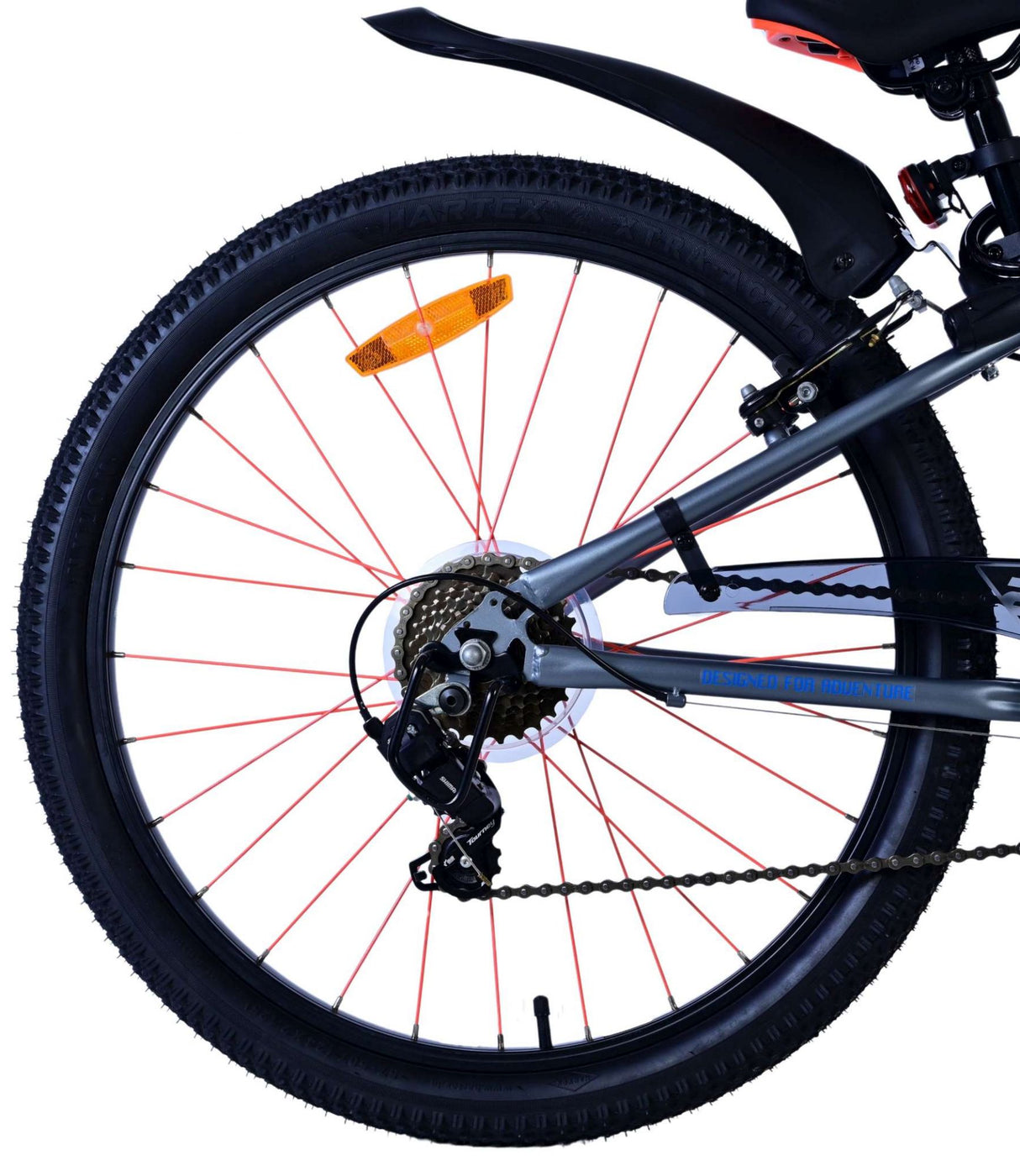 Volare Rocky Kinderfahrrad – 24 Zoll – Blau – 7 Gänge