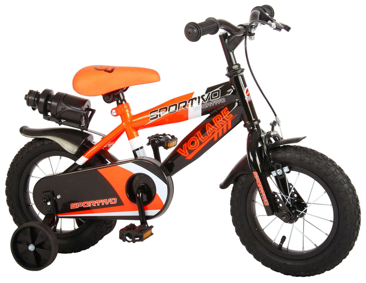 Volare Sportivo Kinderbike Jungen 12 Zoll Neon Oranje Black 95% versammelte sich
