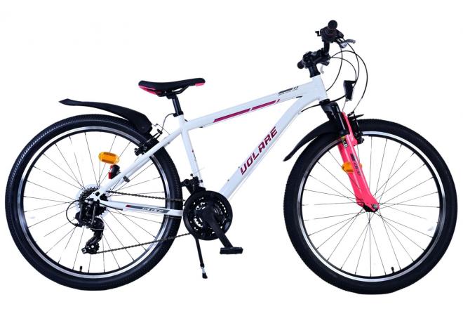 Volare XC Race Children's Bicycle - 26 Zoll - 21 Geschwindigkeit - Weißrosa