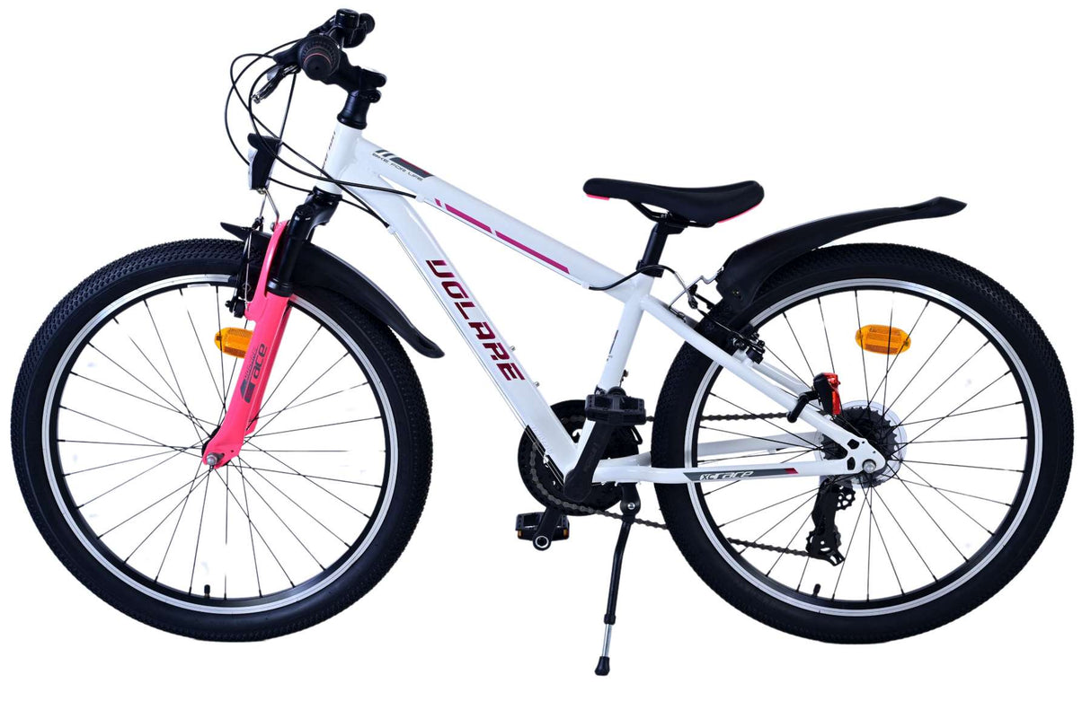 Volare XC Race Children's Bicycle - 24 Zoll - 21 Geschwindigkeit - Weißrosa