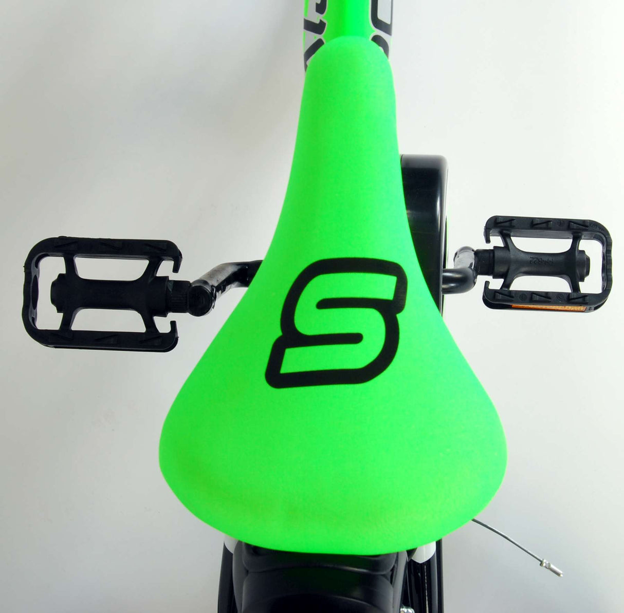 Volare Sportivo Kinderbike Jungen 14 Zoll neongrün schwarzer zwei Handbremsen zu 95% versammelten