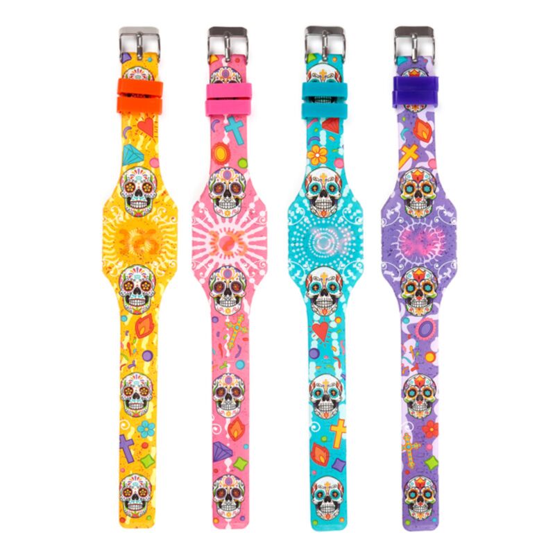 Dia de los muertos digitale Silikonuhr