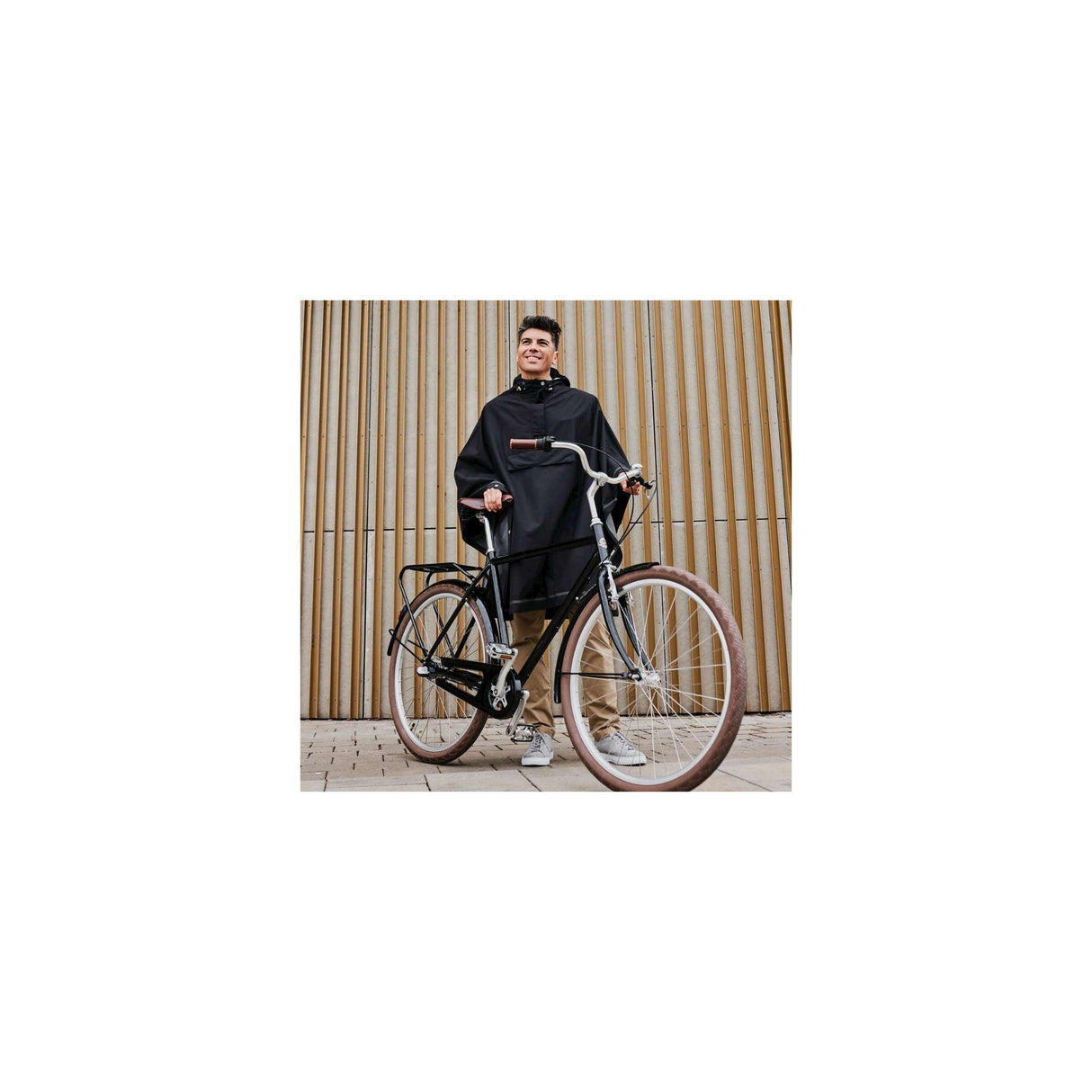 WeatherGoods Schweden Poncho Imbris Black S M.