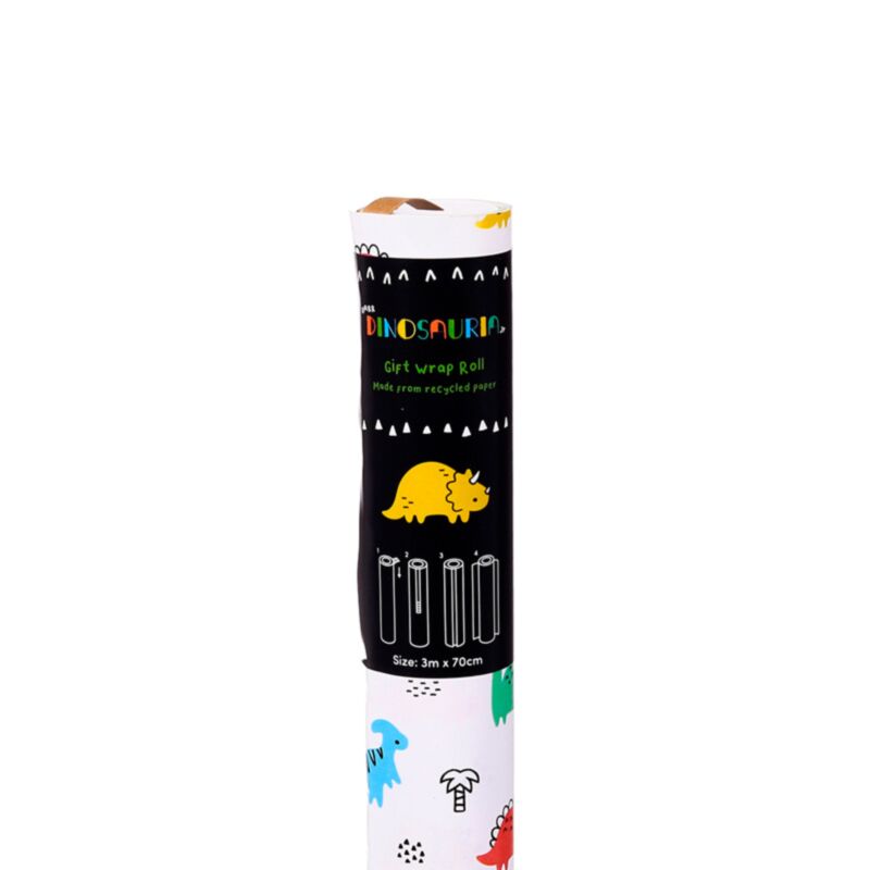 Dinosauria jr 3m Geschenkpapierrolle