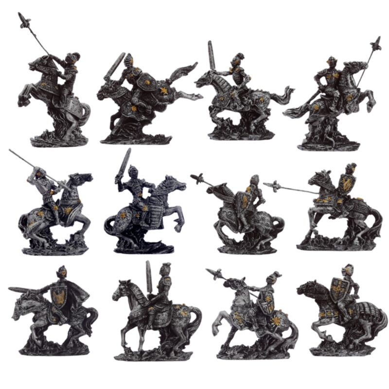Mittelalterliche Ritter-Miniaturfiguren