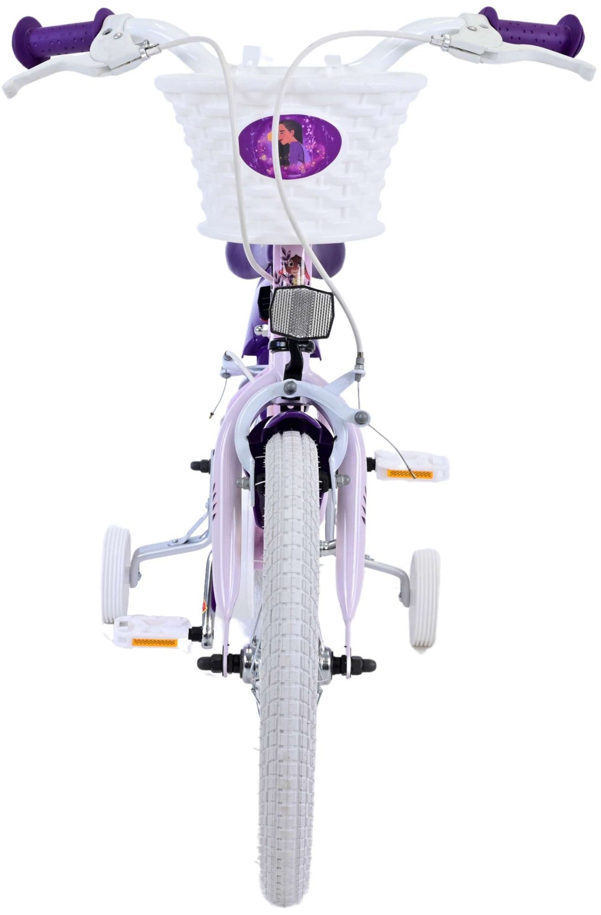 Wünschen Sie Disney Children's Bicycle - Mädchen - 16 Zoll - Lila - Zwei Handbremsen