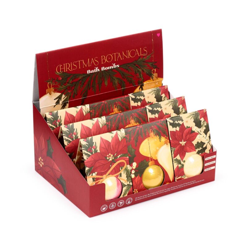 Badebomben-Geschenkbox – weihnachtliche Pflanzenstoffe