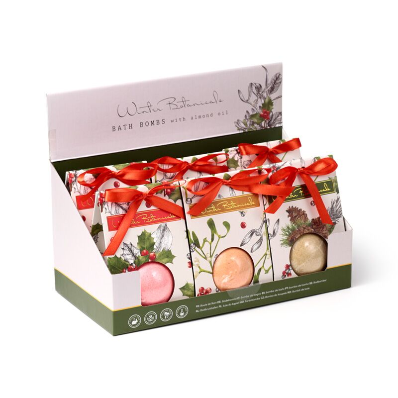 Badebomben-Geschenkbox – weihnachtliche Winterkräuter