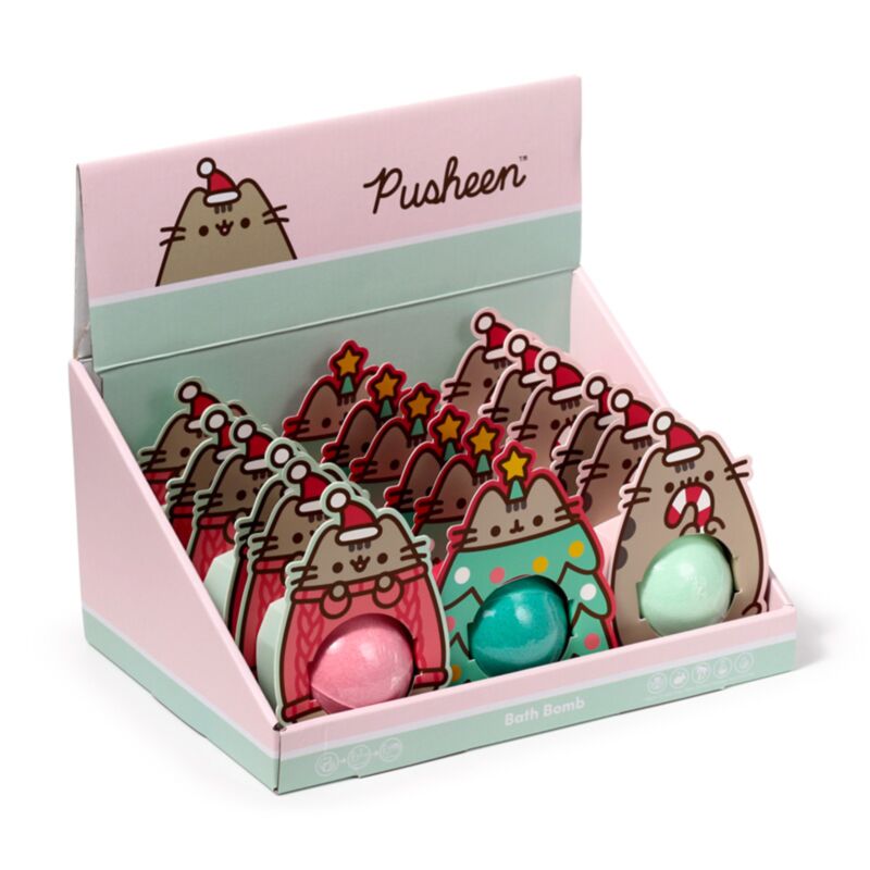 Weihnachtliche Badebomben „Pusheen the Cat“ in Geschenkbox