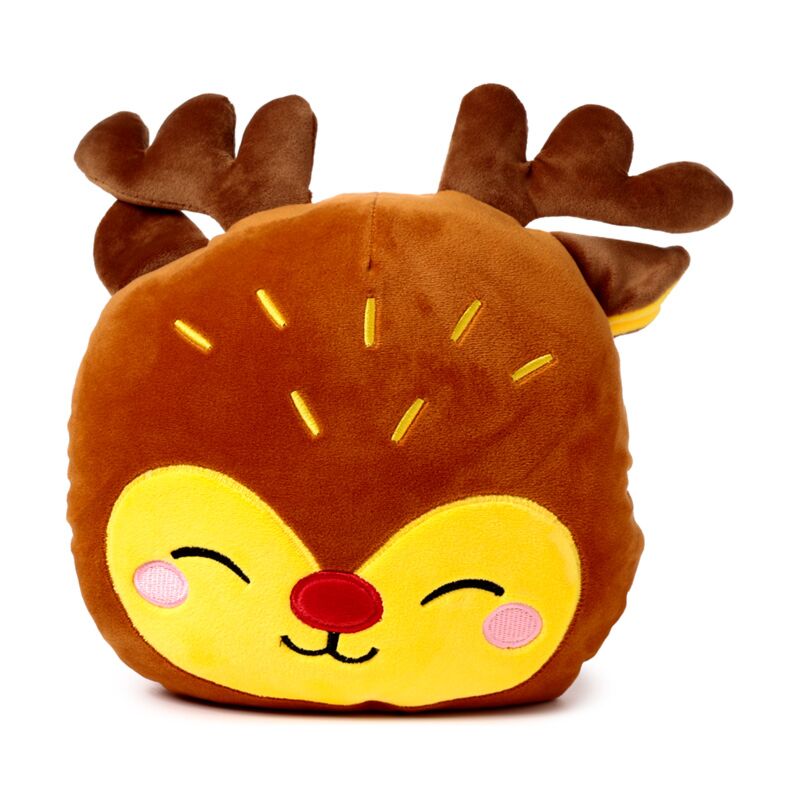 Blankeazzz Festive Christmas Rudolph 2-in-1 Kuschel-Reisedecke