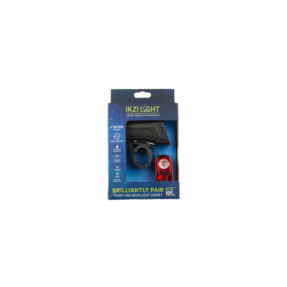 Ikzilight Lighting Set USB Sate-Lite brillant Paar