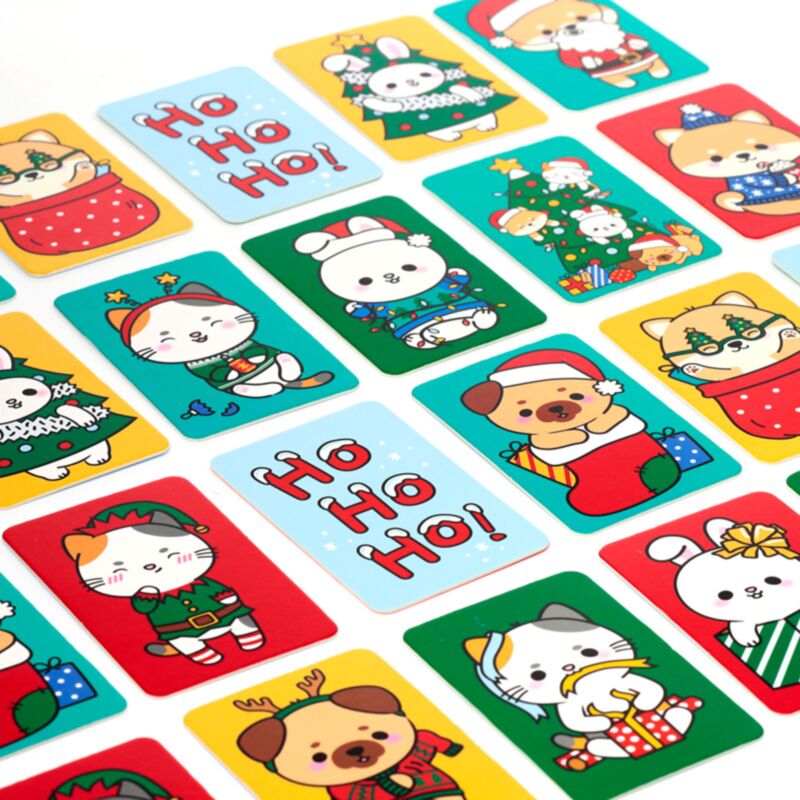 Weihnachts-Adoramals-Speicherkartenset für Kinder