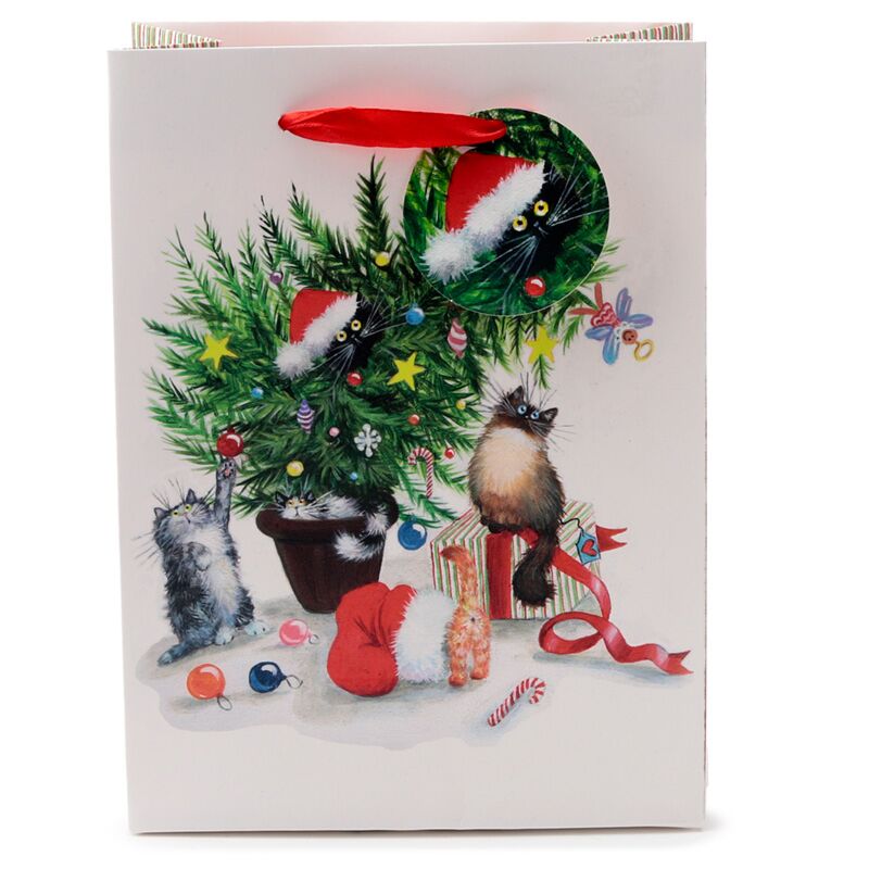 Kim Haskins Weihnachtskatzen – Geschenktüte mittelgroß