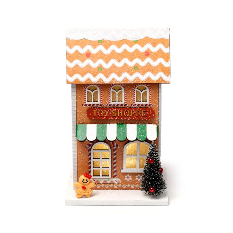 Lebkuchenspielzeug Weihnachtshaus führte Dekoration
