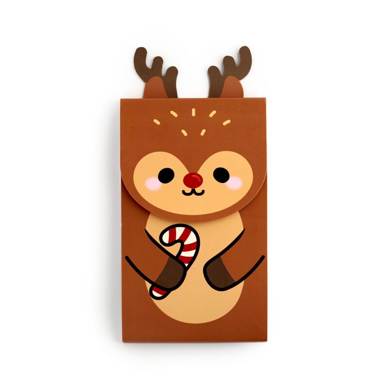 Weihnachtsfestliche Freunde Rudolph, aufklappbarer Notizblock