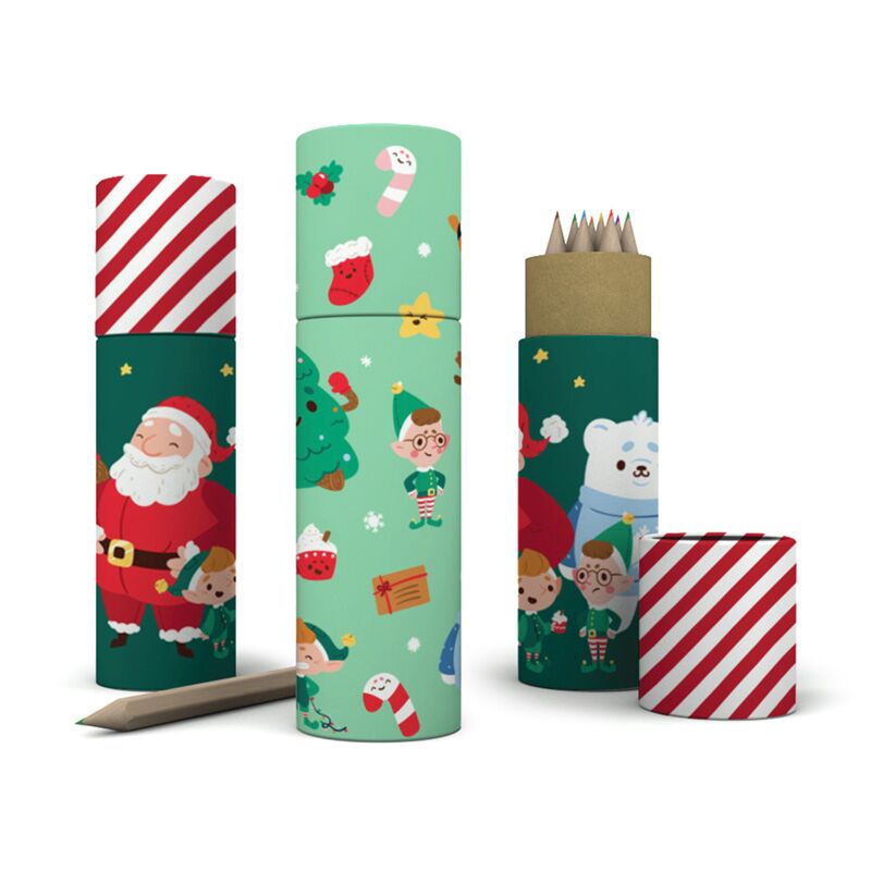 Jingle Christmas Zeichentube mit 12 Buntstiften