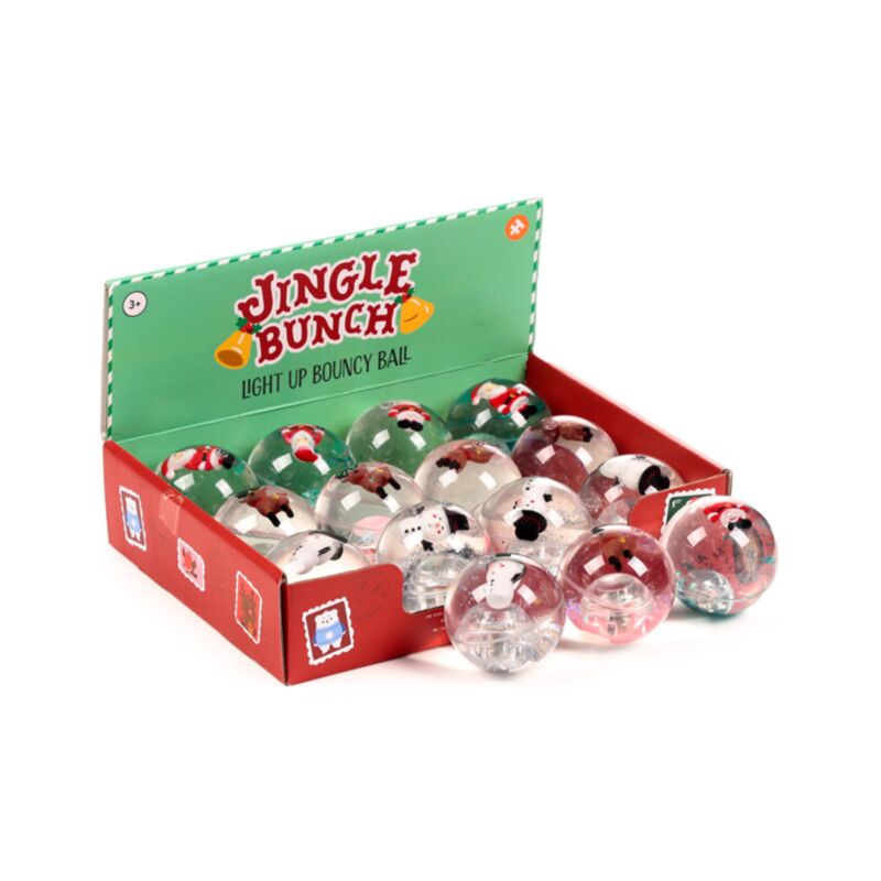 Jingle Weihnachts-Hüpfball mit hoher LED-Blinkung