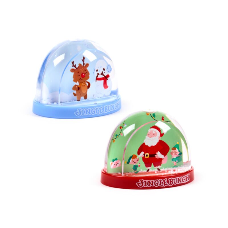 Jingle Christmas mittelgroße glitzernde Schneekugel