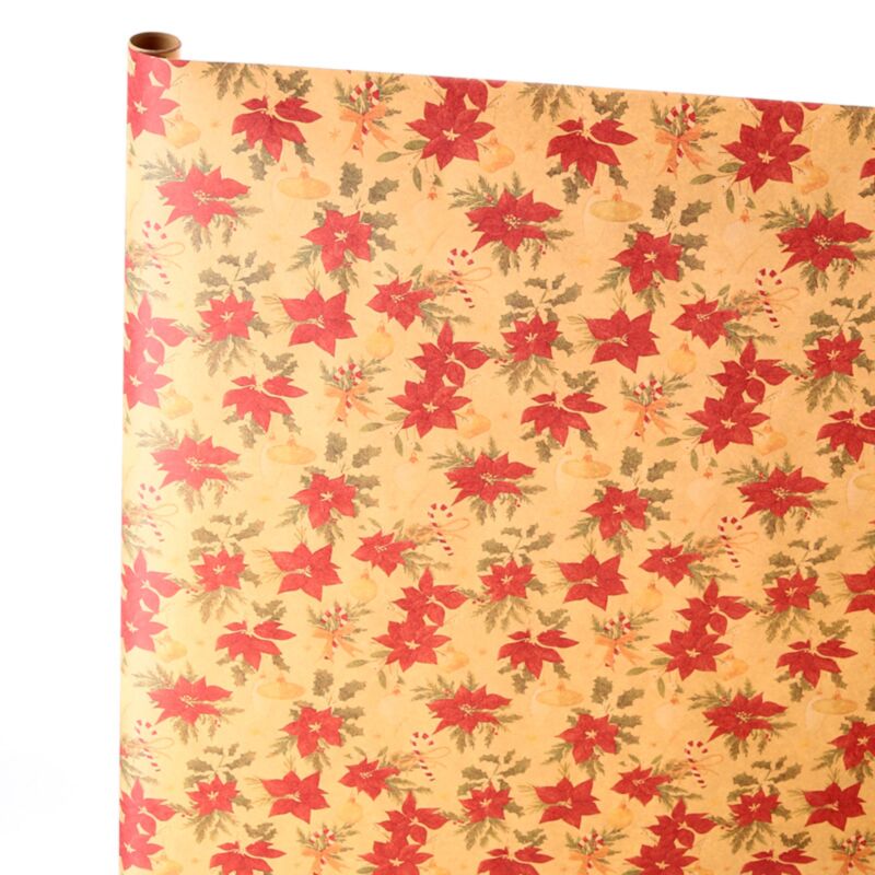 Weihnachts-Botanicals, 3 m lange Geschenkpapierrolle