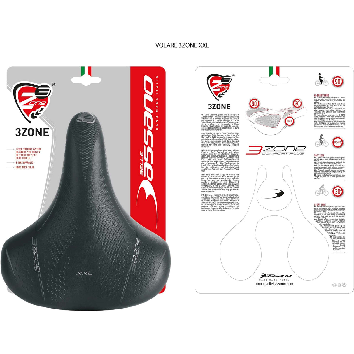 Sattel SB Volare XXL Cruiser Schwarz