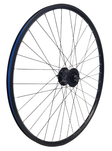 Kgz Kgz Vorderrad 28 Zoll (622) Nabe Dyn+R.Brake 6v2.4 mit fester Felge und Speichen schwarz