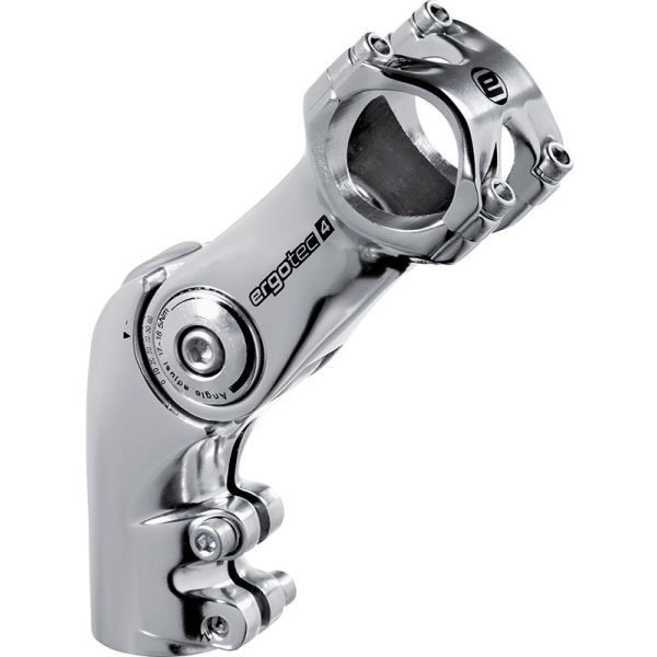 ERGOTEC STEM Octopus voraus 50 einstellbare Ø28.6 90 31,8 mm Silber