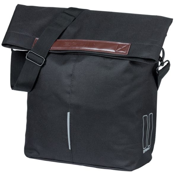 Basil Tasche City Shopper schwarz | Mikrofonhaken | 16l