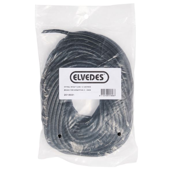 Elvedes Cable Systems BV Spiralschlauch ø4mm Elvedes Bündel 3-8 mm (10 Meter) – schwarz