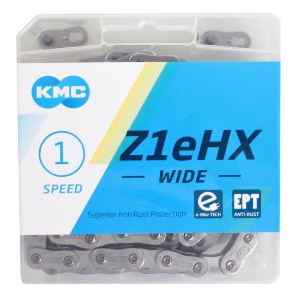 KMC breites EPT -Bikycle -Lock - Z1EHX, 112S, 9,2 mm, Silber