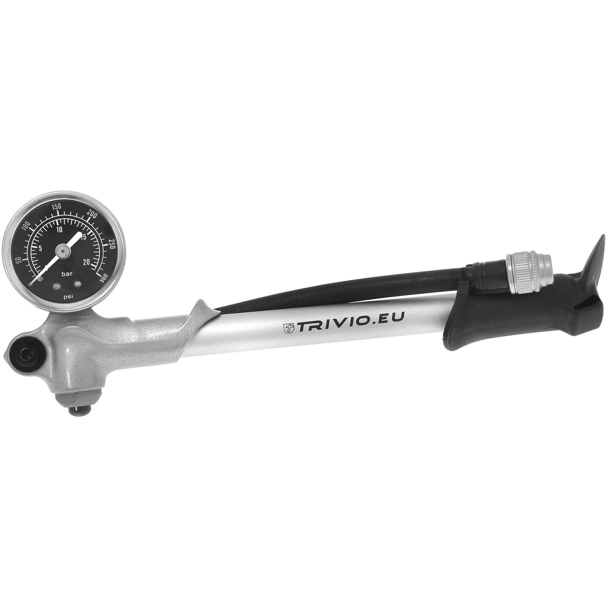 Trivio – Fahrradpumpe, Gabelpumpe mit Schrader-Manometer