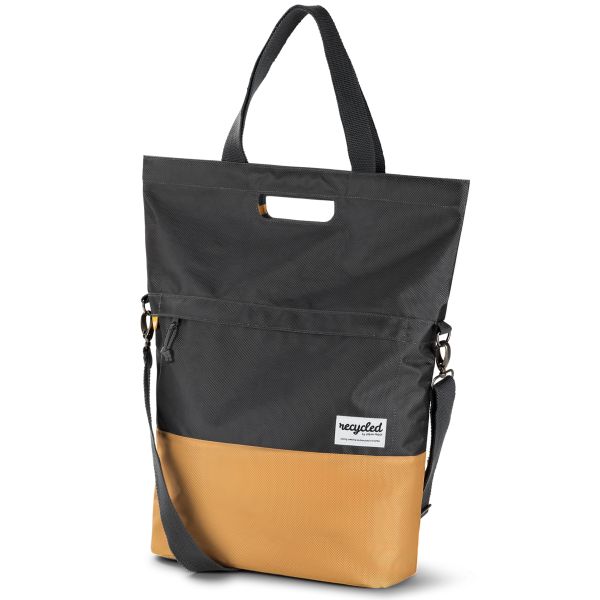 Urban Proof 20l Fahrradbeutel - grau -jellow - unisex - wasserfest - recyceltes Haustiermaterial