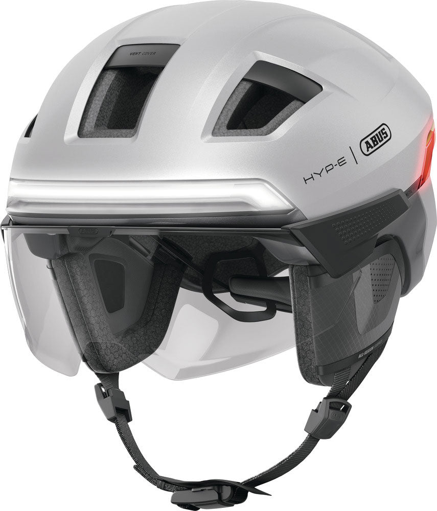 Abus Smart Helm Hyp-e Ace Glanz Silber L 57-61cm