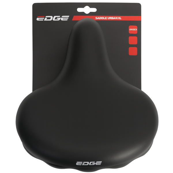 Edge Bicycle Sattel Urban XL - Schwarz (auf der Karte)