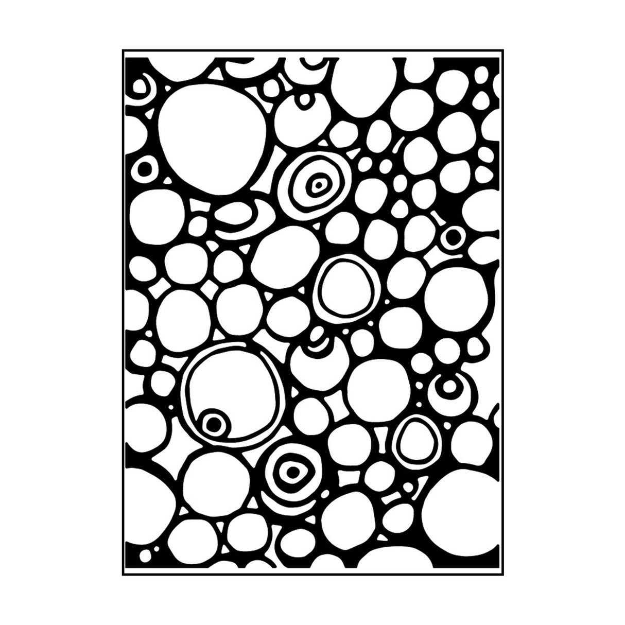 Carabelle Studio • Prägeschablone 10,8 x 14,6 cm Kreise und Punkte