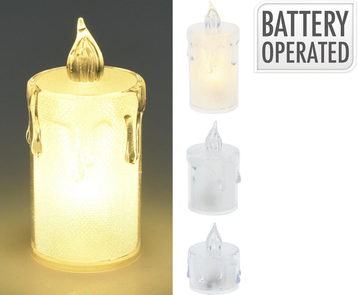 Home-Styling batteriebetriebenes Kerzen-Set mit 3 Stück
