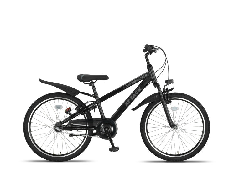 Altec Attack MTB 24 Zoll Jungen 3G V-Bremsen schwarz