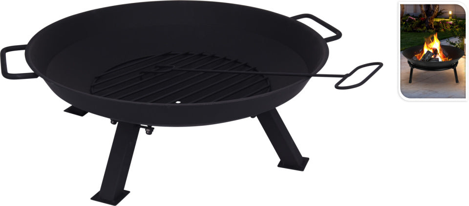 Ambiente Fire Bowl auf 4 Beinen Metall Ø56 x H22 cm