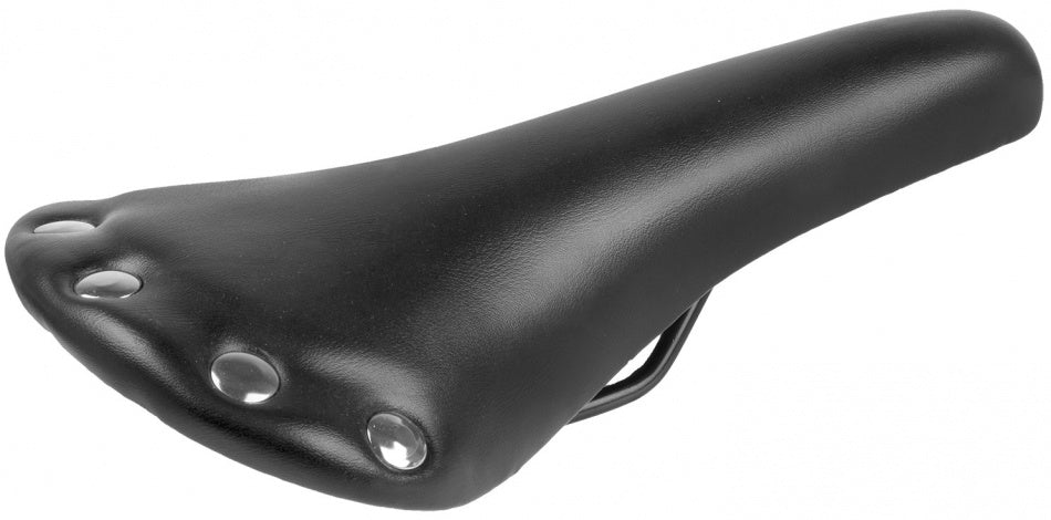 M-Wave Niet Race Sattel Unisex Imitation Leder schwarz
