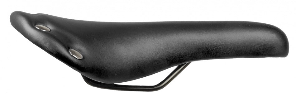 M-Wave Niet Race Sattel Unisex Imitation Leder schwarz