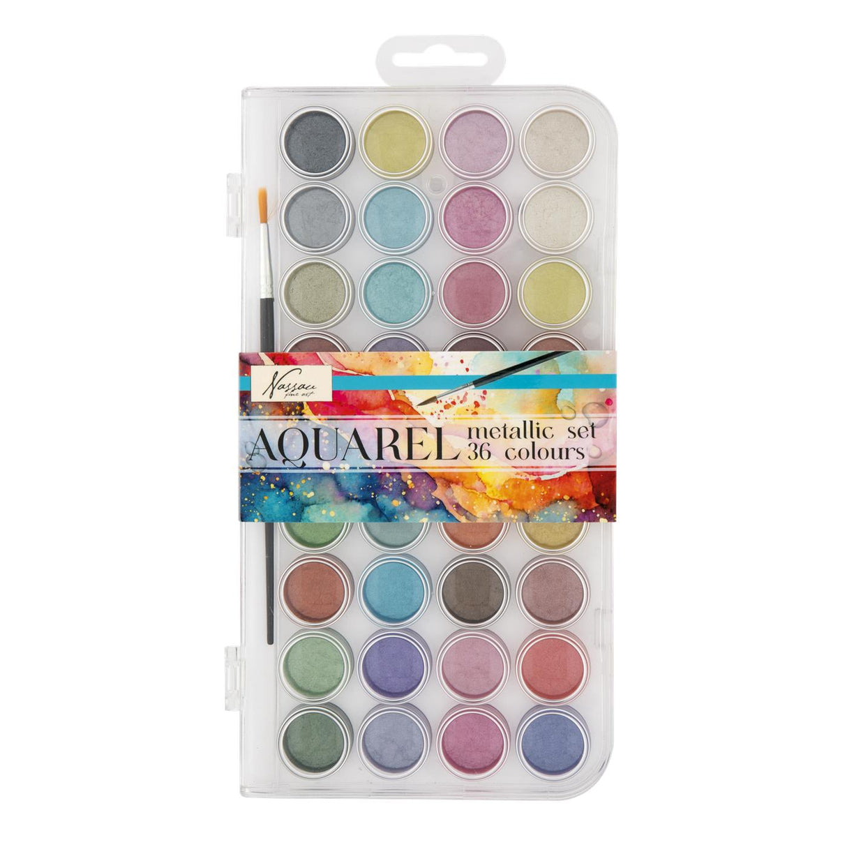 Moxy Nassau Aquarellfarben-Set Metallic