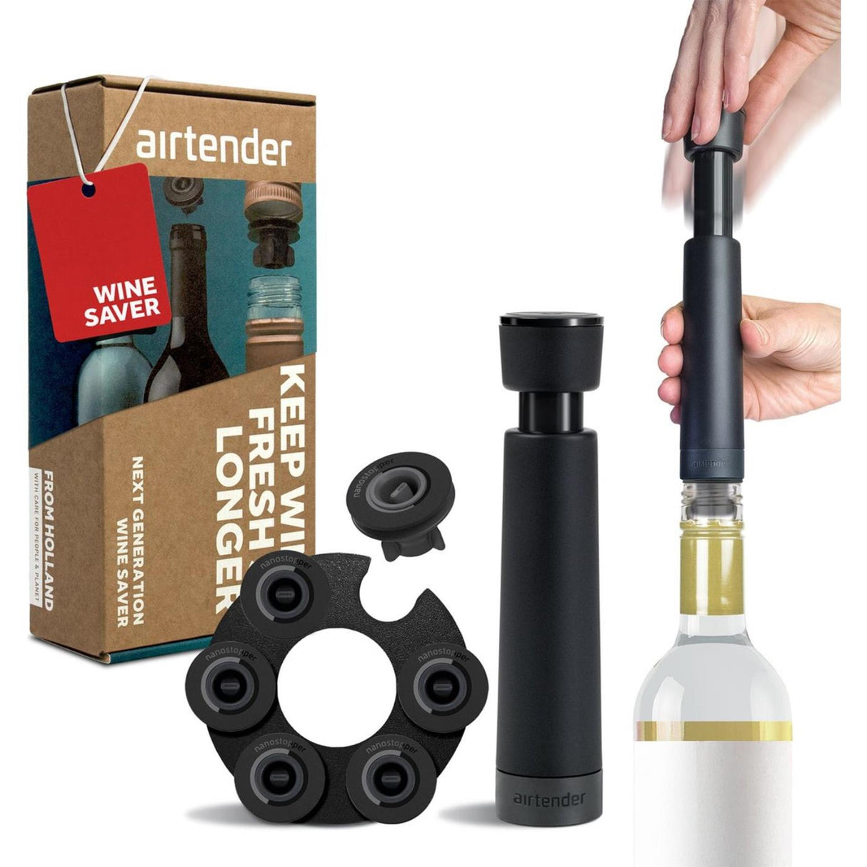 Airtender Weinvakuum-Geschenkbox