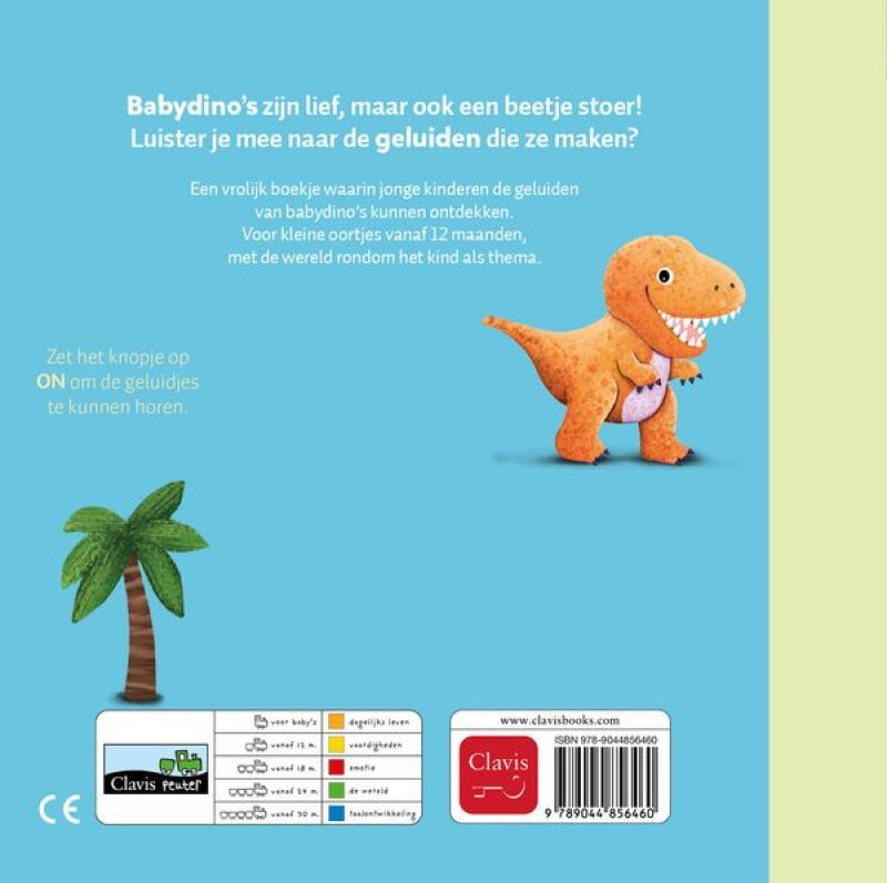 Clavis-Baby-Dinosaurier – Geräuschbroschüre