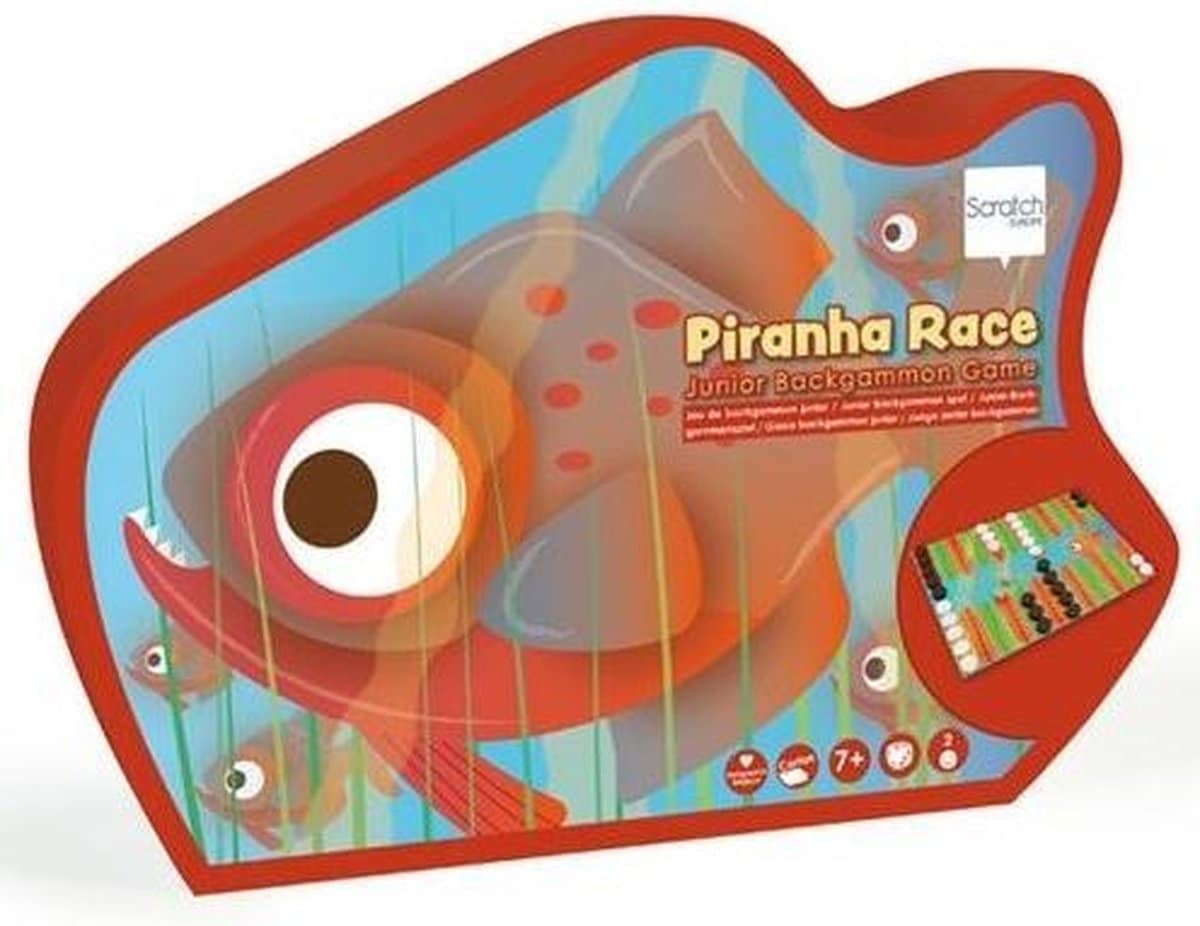 Checkers Junior Backgammon-Spiel Piranha-Rennen